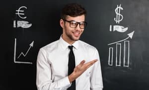 A person signing a contract